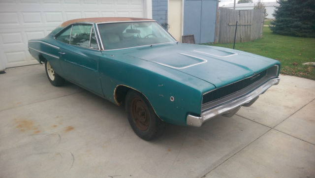 1968 Blue Dodge Charger Coupe