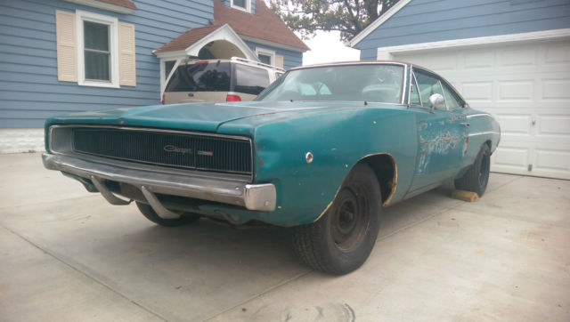 1968 Blue Dodge Charger Coupe