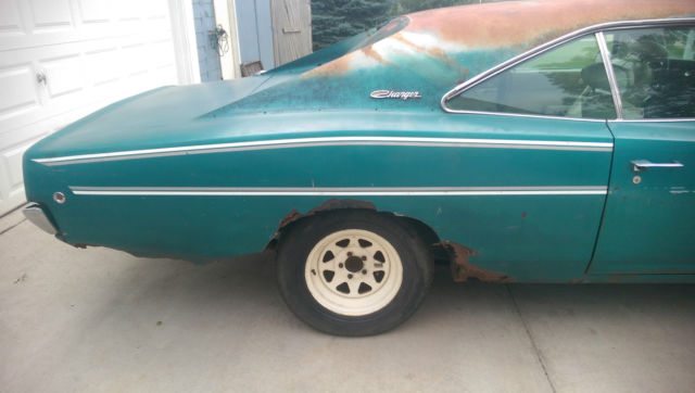 1968 Blue Dodge Charger Coupe