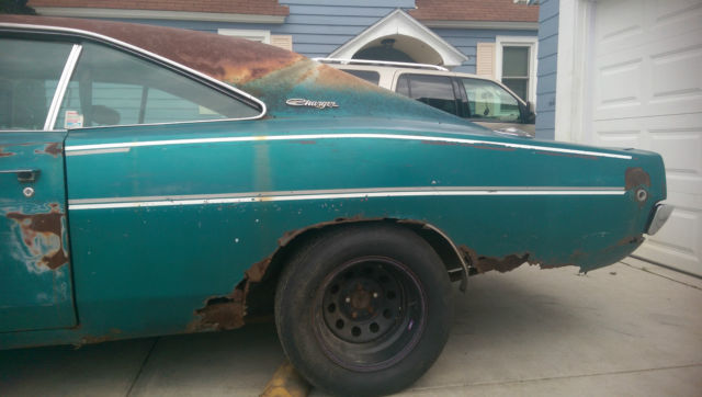 1968 Blue Dodge Charger Coupe