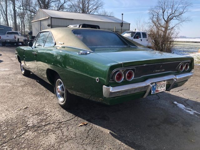 1968 Green Dodge Charger 2 door hard top