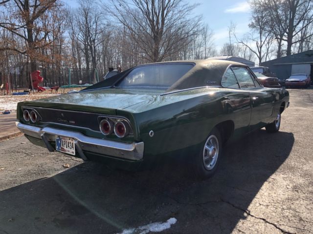 1968 Green Dodge Charger 2 door hard top