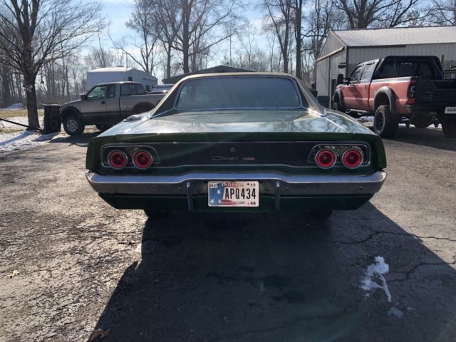 1968 Green Dodge Charger 2 door hard top
