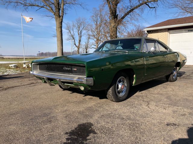 1968 Green Dodge Charger 2 door hard top