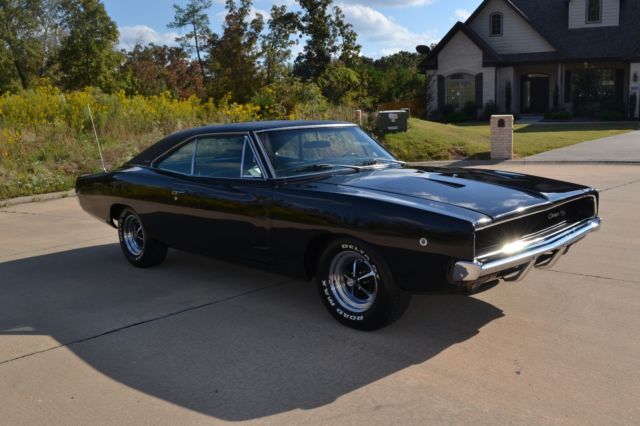 1968 Black Dodge Charger
