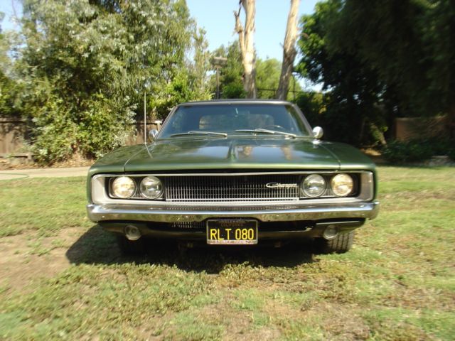 1968 Green Dodge Charger Coupe