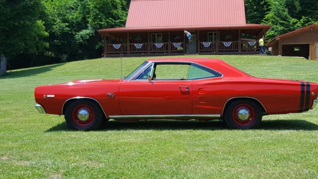 1968 Red Dodge Coronet 2 door hardtop
