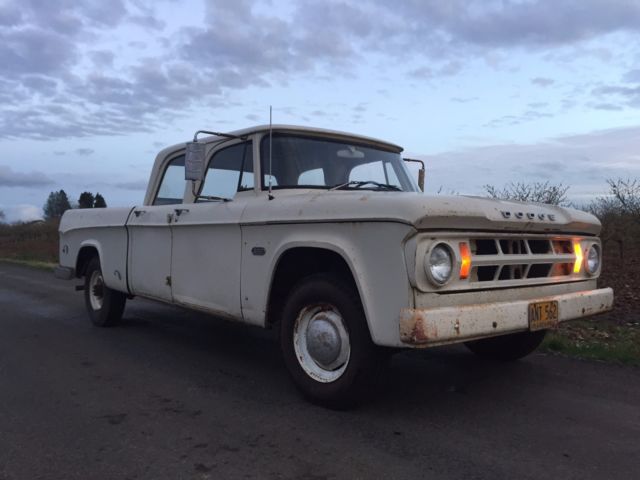 1968 White Dodge Other Pickups Crew Cab Pickup