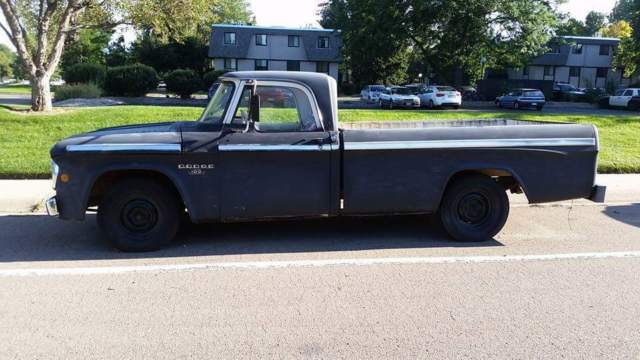 1968 Black Dodge Other Pickups Standard Cab Pickup