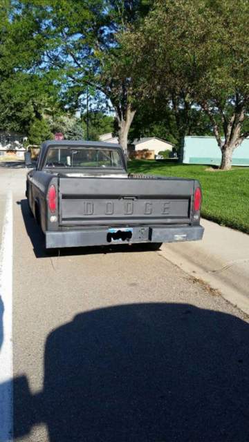 1968 Black Dodge Other Pickups Standard Cab Pickup
