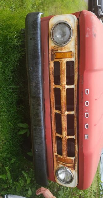 1968 Red Dodge Power Wagon Standard Cab Pickup