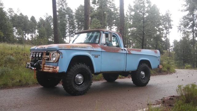 1968 Patina Blue Dodge Power Wagon Standard Cab Pickup