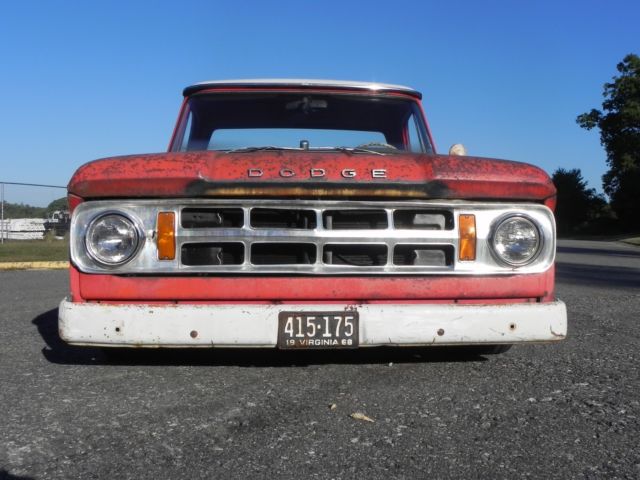 1968 Orange Dodge Other Pickups Cab & Chassis