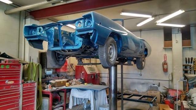 1968 Blue Dodge Coronet Convertible