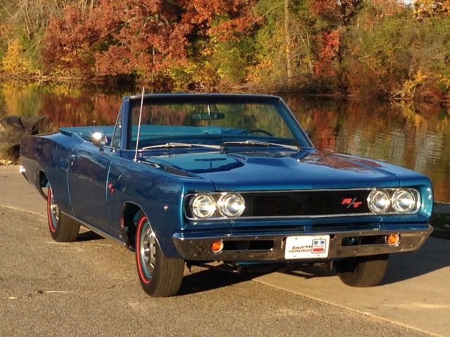 1968 Blue Dodge Coronet Convertible