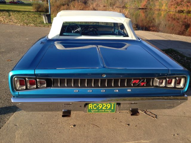 1968 Blue Dodge Coronet Convertible