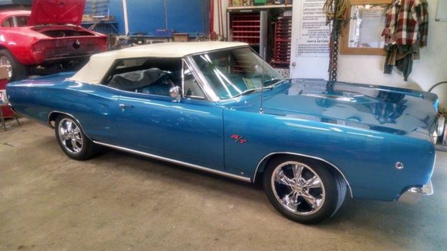 1968 Blue Dodge Coronet Convertible