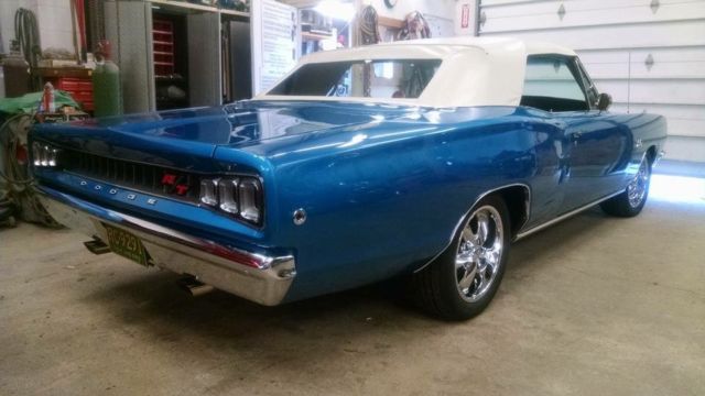1968 Blue Dodge Coronet Convertible