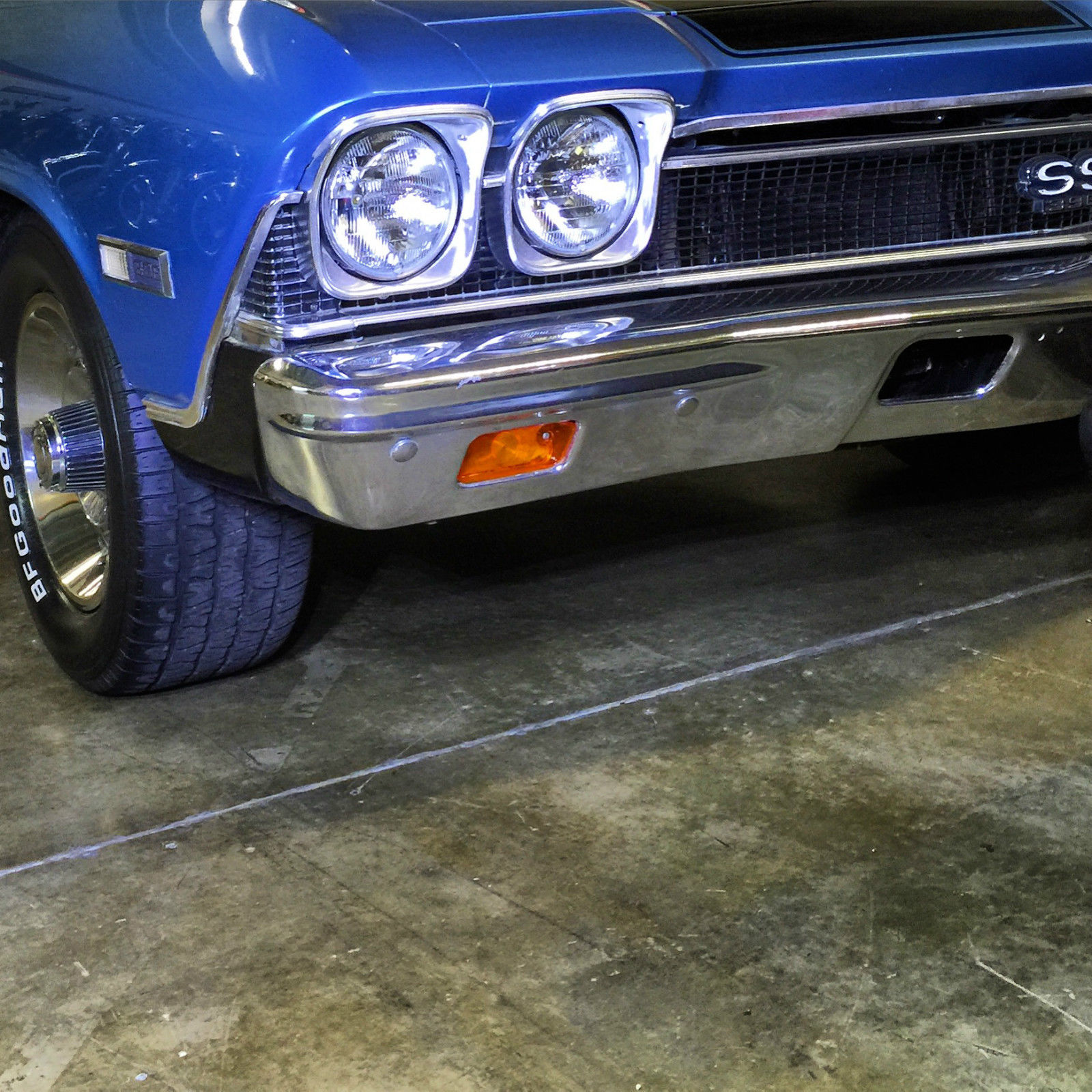 1968 Blue Chevrolet El Camino Standard Cab Pickup