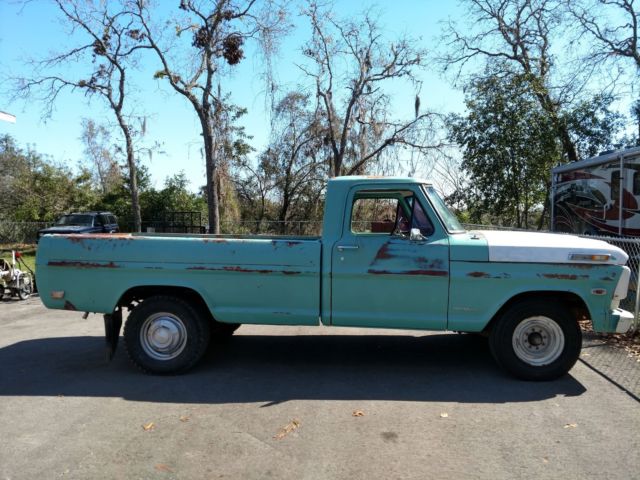 1968 Teal Ford F-250 2 door