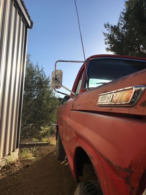 1968 Red Ford F-250 Standard Cab Pickup