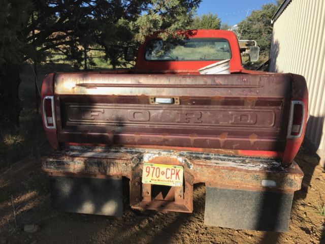 1968 Red Ford F-250 Standard Cab Pickup