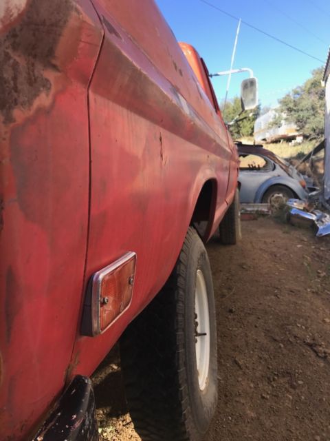 1968 Red Ford F-250 Standard Cab Pickup