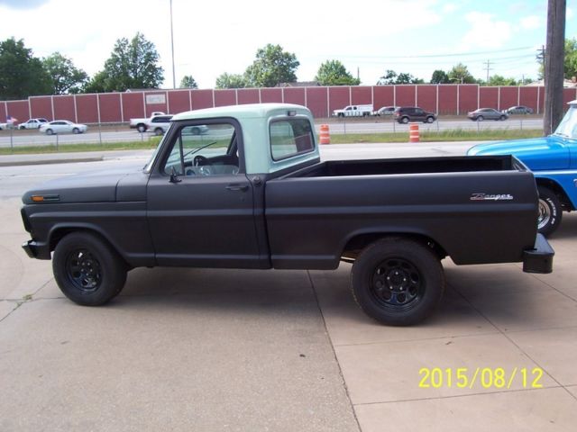 1968 Black Ford F-100 Standard Cab Pickup