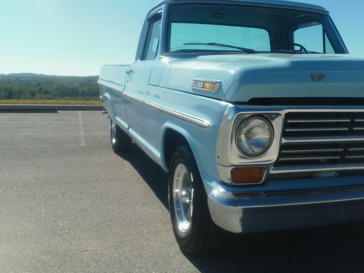 1968 Blue Ford F-100 Standard Cab Pickup