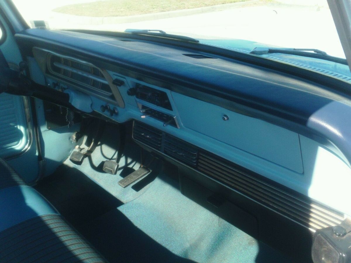 1968 Blue Ford F-100 Standard Cab Pickup