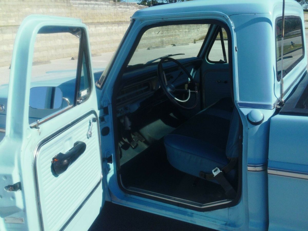 1968 Blue Ford F-100 Standard Cab Pickup