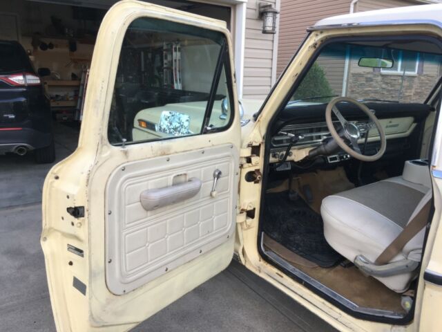 1968 Yellow Ford F-100 Standard Cab Pickup
