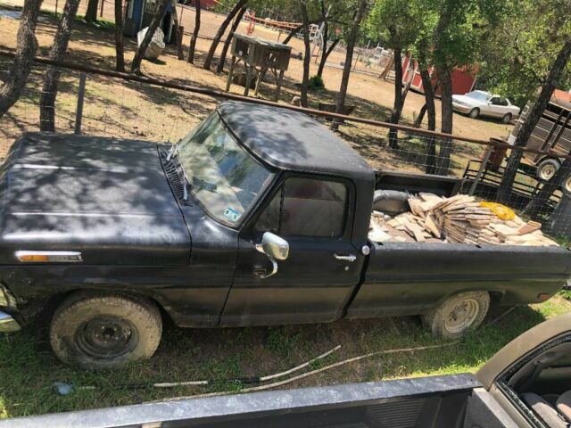 1968 Black Ford F-100 Standard Cab Pickup