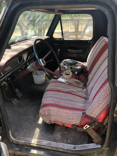 1968 Black Ford F-100 Standard Cab Pickup