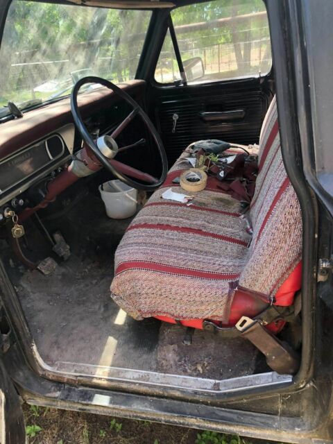 1968 Black Ford F-100 Standard Cab Pickup