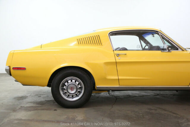 1968 Yellow Ford Mustang
