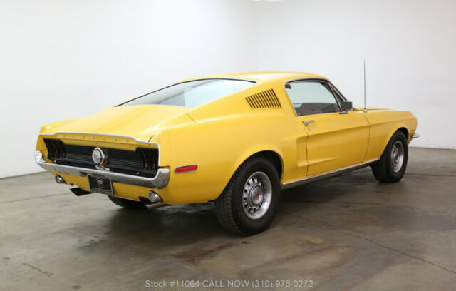 1968 Yellow Ford Mustang