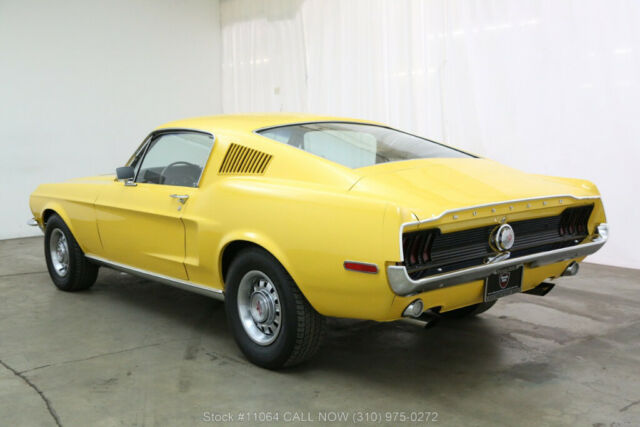 1968 Yellow Ford Mustang