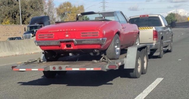 1968 Red Pontiac Firebird Convertible