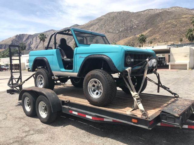1968 Teal Ford Bronco SUV