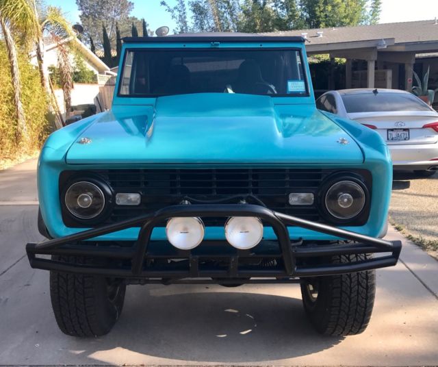 1968 Teal Ford Bronco SUV