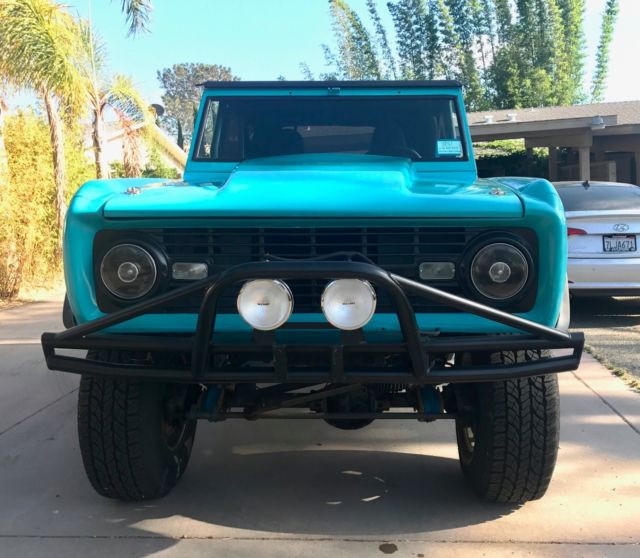 1968 Teal Ford Bronco SUV