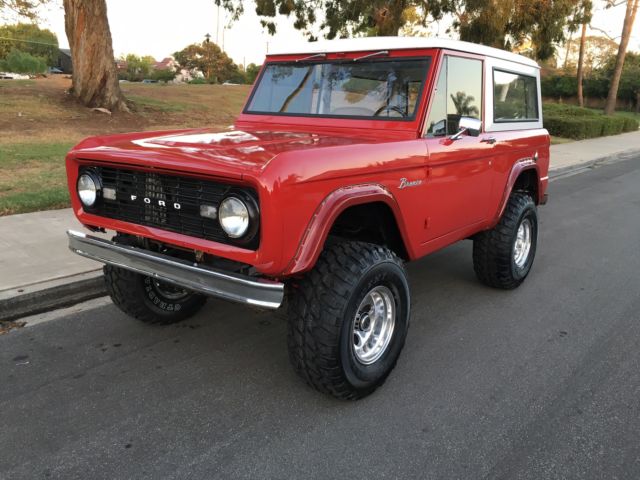 1968 Darker Red Ford Bronco