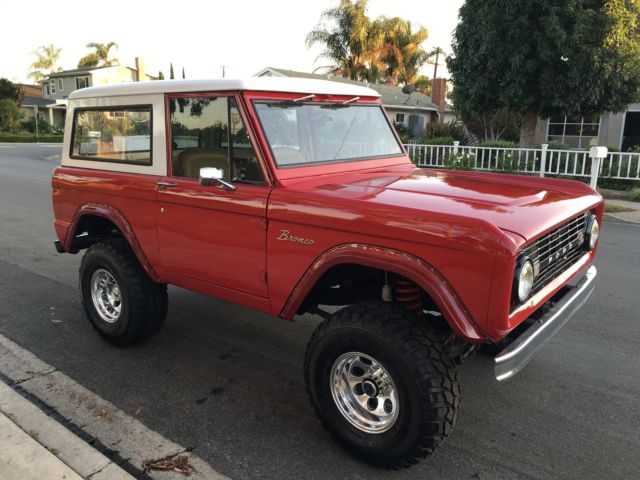 1968 Darker Red Ford Bronco