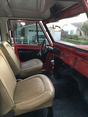 1968 Darker Red Ford Bronco