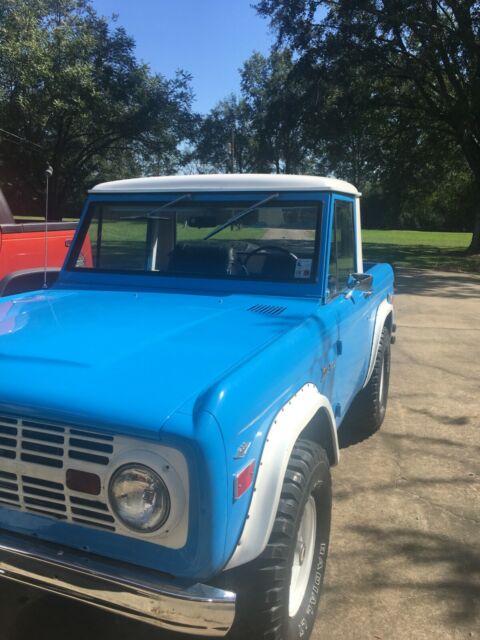 1968 Blue Ford Bronco Standard Cab Pickup