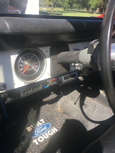 1968 Blue Ford Bronco Standard Cab Pickup