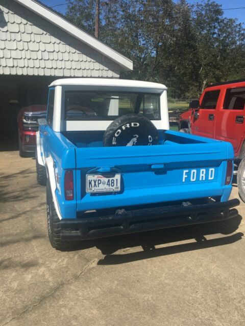 1968 Blue Ford Bronco Standard Cab Pickup