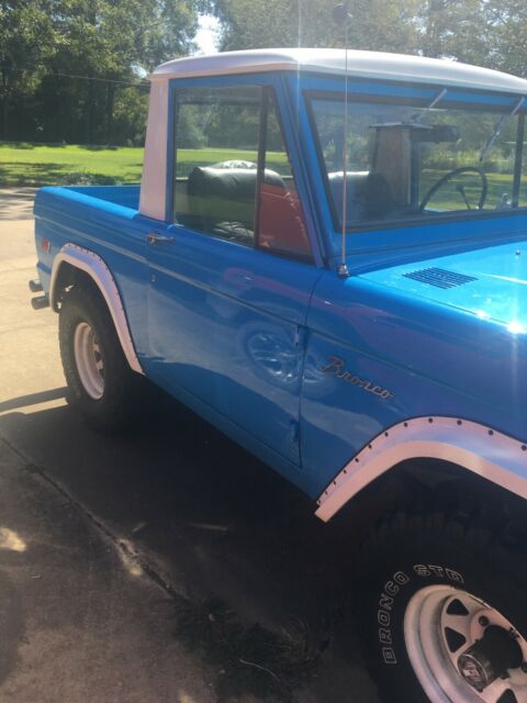 1968 Blue Ford Bronco Standard Cab Pickup