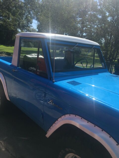 1968 Blue Ford Bronco Standard Cab Pickup